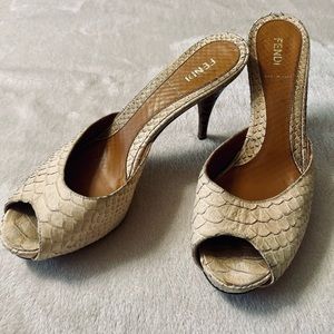 Fendi Snakeskin Heels